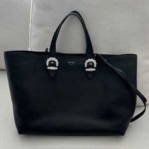 Jimmy Choo Black Tote with Embellished Handles